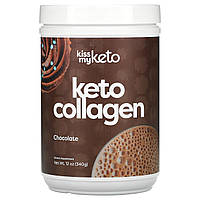 Kiss My Keto, Keto Collagen, шоколад, 12 унций (340 г) - Оригинал