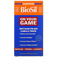 BioSil by Natural Factors, BioSil, On Your Game, 30 Vegetarian Capsules - Оригинал