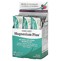 Pure Essence, Magnesium Plus, расслабляющая, антистрессовая смесь для напитков, ягодная смесь, 171 г (6,03