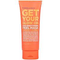 Formula 10.0.6, Get Your Glow On, Skin-Brightening Peel Mask, Papaya + Citrus, 3.4 fl oz (100 ml) - Оригинал