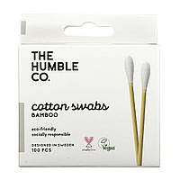 The Humble Co., Бамбуковые ватные палочки, белые, 100 тампонов - Оригинал