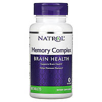 Natrol, Memory Complex, здоровье мозга, 60 таблеток - Оригинал