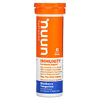 Nuun, Hydration, Immunity, шипучая добавка для иммунитета, голубика и мандарин, 10 таблеток - Оригинал