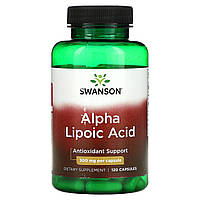 Swanson, Alpha Lipoic Acid, Antioxidant, 300 mg, 120 Capsules, оригінал. Доставка з США/ЄС протягом 14 днів