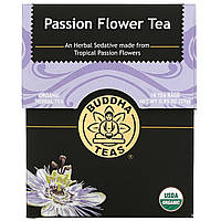 Buddha Teas, Organic Herbal Tea, пассифлора, 18 чайных пакетиков, 27 г (0,95 унции) - Оригинал