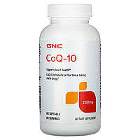 GNC, CoQ-10, 200 мг, 60 мягких таблеток - Оригинал