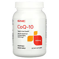GNC, CoQ-10, 400 мг, 60 мягких таблеток - Оригинал