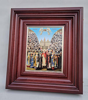 Рівний класичний кіот для ікони з внутрішньою дерев'яною рамою