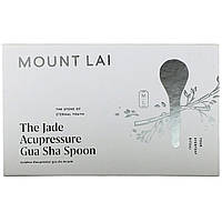 Mount Lai, Ложка для акупрессуры из нефрита, гуа-ша, 1 шт. - Оригинал
