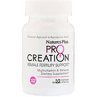 Nature's Plus, ProCreation, Female Fertility Support, поддержка репродуктивной функции для женщин, 60