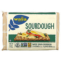 Wasa Flatbread, цельнозерновые хрустящие хлебцы, закваска, 275 г (9,7 унции) - Оригинал