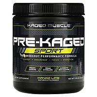 Kaged Muscle, PRE-KAGED Sport, формула для повышения эффективности перед тренировкой, манго и лайм, 266 г