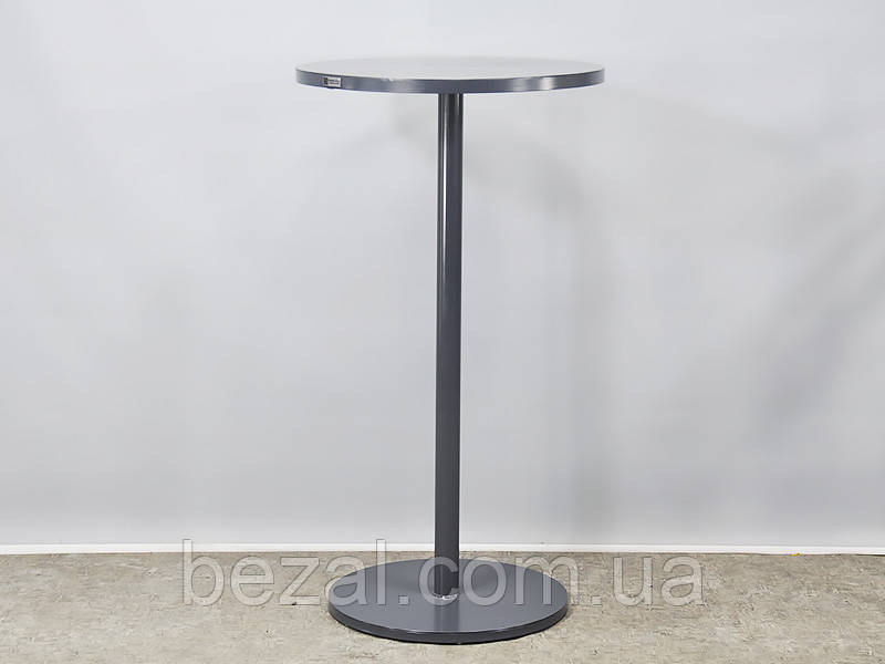 Стіл барний металевий 500х500х1100 мм чорний Kompred OL547/2, фото 1