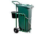 Візок для прибирання з баком 120 л та відром на 20л, фото 5