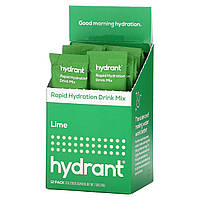 Hydrant, Смесь для быстрого увлажнения, лайм, 12 пакетиков по 6,3 г (0,22 унции) - Оригинал