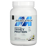 Muscletech, 100% сывороточный протеин травяного откорма, ваниль, 816 г (1,8 фунта) - Оригинал