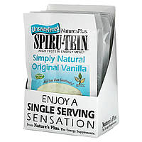 Nature's Plus, Spiru-Tein, энергетическая добавка с высоким содержанием протеина, со вкусом ванили, 8