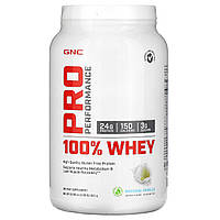 GNC, Pro Performance, 100% сывороточный протеин, со вкусом натуральной ванили, 935 г (2,06 унции) - Оригинал