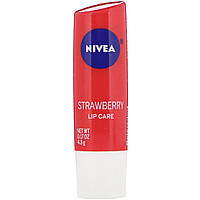 Nivea, Lip Care, Strawberry , 0.17 oz (4.8 g) - Оригинал