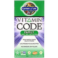 Garden of Life, Vitamin Code, мультивитамины из необработанных цельных продуктов для мужчин, 120