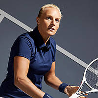 Поло жіноче для тенісу dry 100 – темно-синє - ARTENGO, оригінал. Доставка з США/ЄС протягом 14 днів