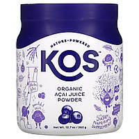 KOS, Органический порошок сока асаи, 360 г (12,7 унции) - Оригинал
