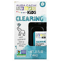 Aura Cacia, Kids, чистое эфирное масло, очищающее средство, 7,4 мл (0,25 жидк. Унции) - Оригинал