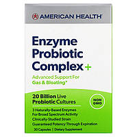 American Health, Enzyme Probiotic Complex +, 30 капсул - Оригинал