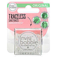 Invisibobble, Original, бесследное кольцо для волос, кристально чистое, 3 шт. В упаковке - Оригинал
