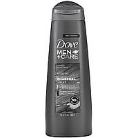 Dove, Men+Care, Shampoo, Purifying, Charcoal + Clay, 12 fl oz (355 ml), оригінал. Доставка від 14 днів