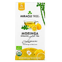 Miracle Tree, Moringa Organic Superfood Tea, лимон, без кофеина, 25 чайных пакетиков, 37,5 г (1,32 унции) -