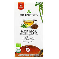 Miracle Tree, Moringa Organic Superfood Tea, ройбуш, без кофеина, 25 чайных пакетиков, 37,5 г (1,32 унции) -