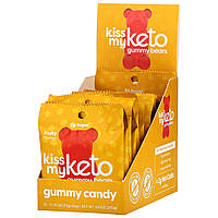 Kiss My Keto, Keto Gummy Bears, жевательные мармеладки в форме мишек, подходит для кетодиеты, со вкусом