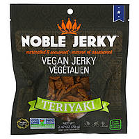 Noble Jerky, Вегетарианское вяленое мясо, терияки, 2,47 унции (70 г) - Оригинал