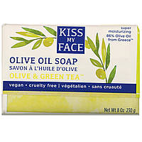 Kiss My Face, Мыло с оливковым маслом, оливковое масло и зеленый чай, 230 г (8 унций) - Оригинал