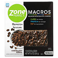 ZonePerfect, MACROS Bars, шоколадные батончики, 5 батончиков по 50 г (1,76 унции) - Оригинал