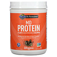 Garden of Life, MD Protein, Лосось из растений и экологически чистых продуктов, насыщенный шоколад, 24,19