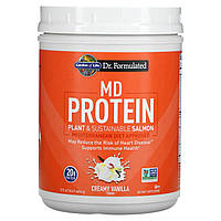 Garden of Life, MD Protein, растительный и экологически чистый лосось, сливочная ваниль, 644 г (22,71 унции) -