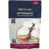 Keto and Co, Buttercream, Keto Frosting Mix, 8.1 oz (230 g) - Оригинал