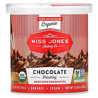 Miss Jones Baking Co, Органическая глазурь, шоколад, 320 г (11,29 унции) - Оригинал
