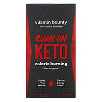 Vitamin Bounty, Burn On Keto, термогенное средство для сжигания калорий, 60 капсул - Оригинал