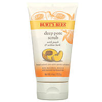 Burt's Bees, Скраб для глубоких пор с персиком и корой ивы, 113,3 г (4 унции) - Оригинал