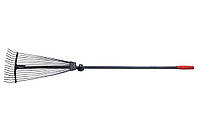 Грабли веерные Mastertool - 15 прутьев раздвижные с ручкой (14-6296) TET