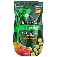 Beech-Nut, Naturals, фруктово-овощная смесь, этап 3, яблоко и тыква, 28 г (1 унция) - Оригинал