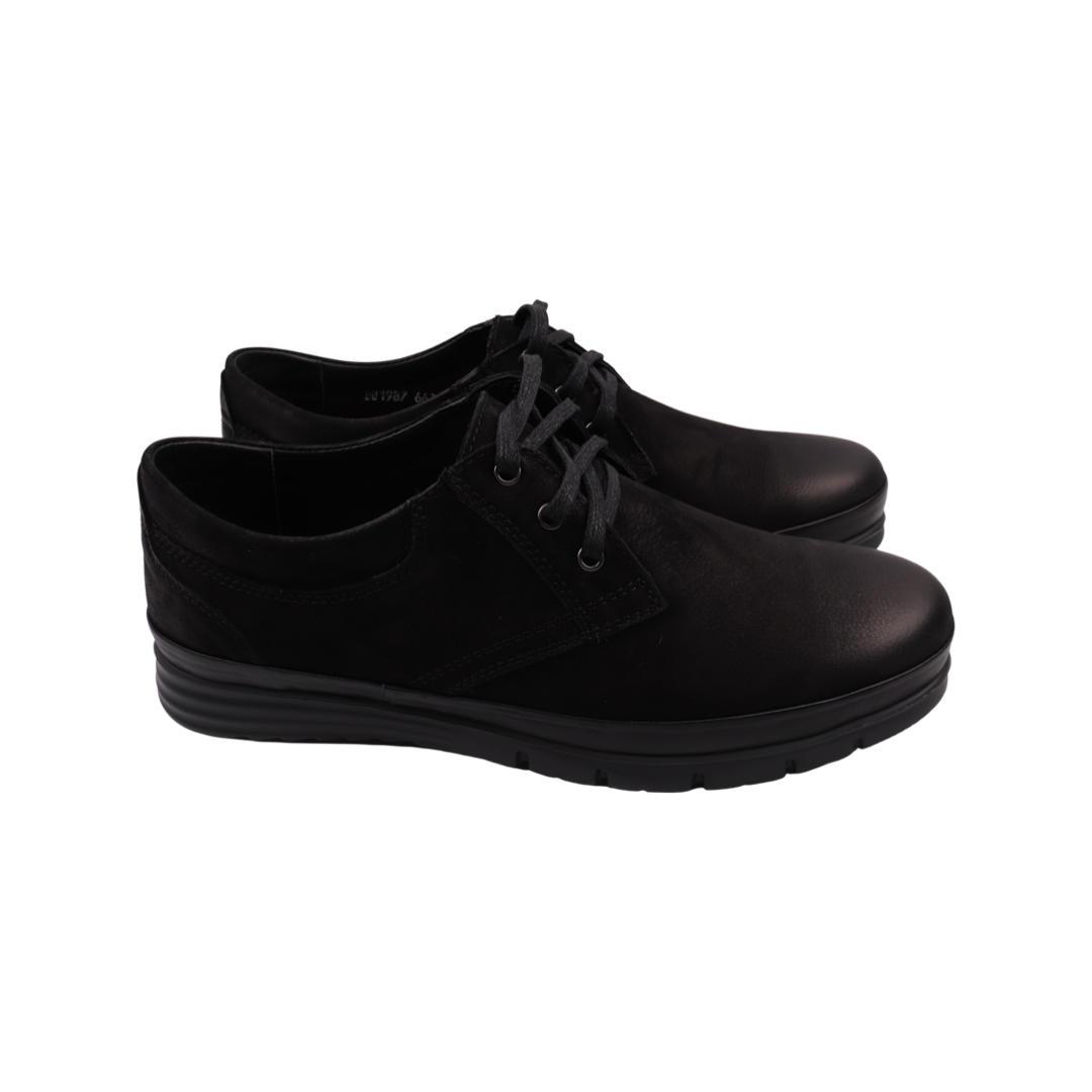 Туфлі чоловічі Detta чорні нубук, 45, фото 1