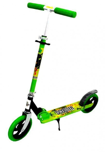 Двоколісний складаний на великих колесах самокат Scooter 460 зелений UB арт. 889
