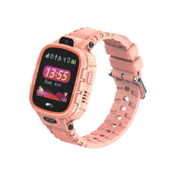 Дитячий водонепроникний розумний смарт-годинник з GPS і Wi-Fi Smart Baby Watch Df45 рожевий UB арт. 8630