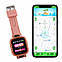 Дитячий водонепроникний розумний смарт-годинник з GPS і Wi-Fi Smart Baby Watch Df45 рожевий UB арт. 8630, фото 5