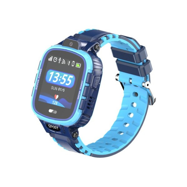 Дитячі водонепроникні розумні смарт годинник телефон з GPS і Wi-Fi Smart Baby Watch Df45 сині UB арт. 8631