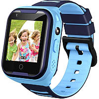 Детские умны смарт часы-телефон Smart Baby Watch A36E 4G с видеозвонком синие UB арт. 8443